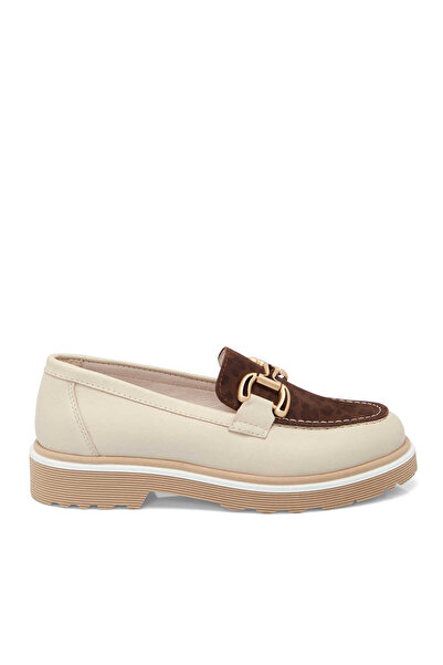 Tergan Bej Hakiki Deri Kadın Loafer - K25S1AY68322-U9W