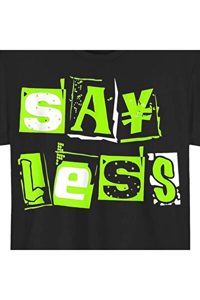 Astogria13 Men's Oversized Black T-Shirt with Neon Green White Distressed Ret...