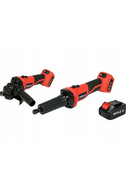 VOREL by YATO YATO Polizor unghiular și polizor drept cu acumulator 18V 4Ah Set