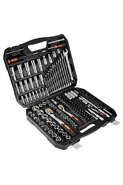 NEO Tools Set de chei tubulare NEO 1/2 " 3/8 " 1/4 " 219 piese CRV, capete pl...