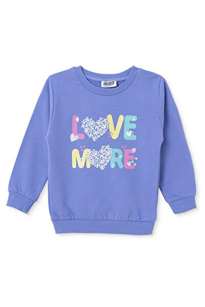 ebebek Hello Baby HelloBaby Kız Bebek Sweatshirt Yazı Baskılı Bisiklet Yaka L...