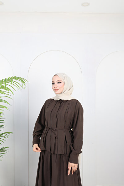 Livora Butik Design Pleated Skirt Suit