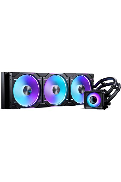 Phanteks Glacier One 420D30 X2 CPU AIO Liquid Cooler, D-RGB, 420mm, Black