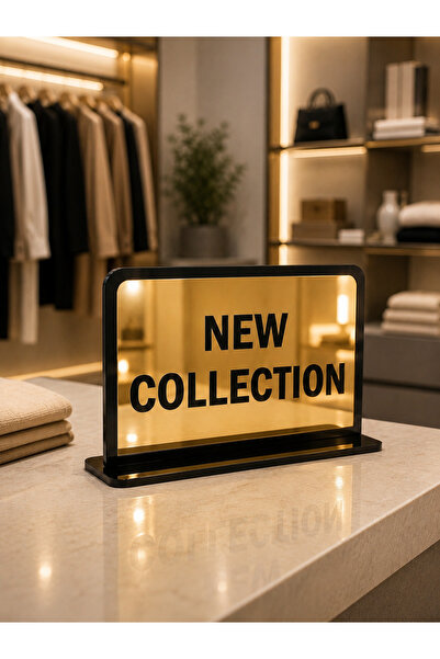 ümit ulusoy pleksi Tek Taraflı Pleksi Gold Aynalı New Collection Tabelası | M...