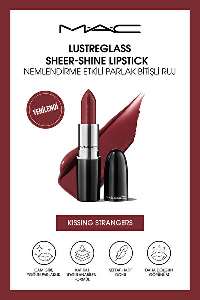 M.A.C Lustreglass Sheer-Shine Lipstick - Nemlendirme Etkili Parlak Bitişli Ru...