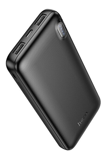 Hoco J128 Power Bank 10000mAh με 2 θύρες USB-A Μαύρο