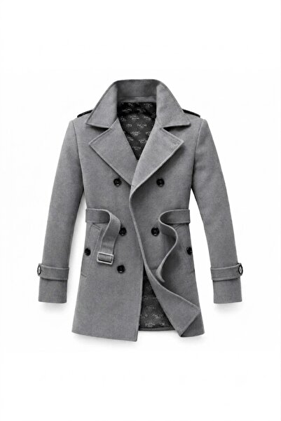 alaska the last frontier Muscle Fit Stainless Fabric Men's Cashmere Coat Tren...
