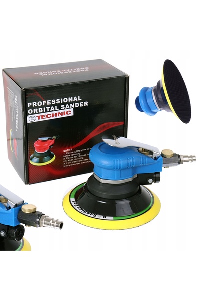 TC Technic Polizor excentric pneumatic, disc 150mm, cu prindere cu arici, cur...