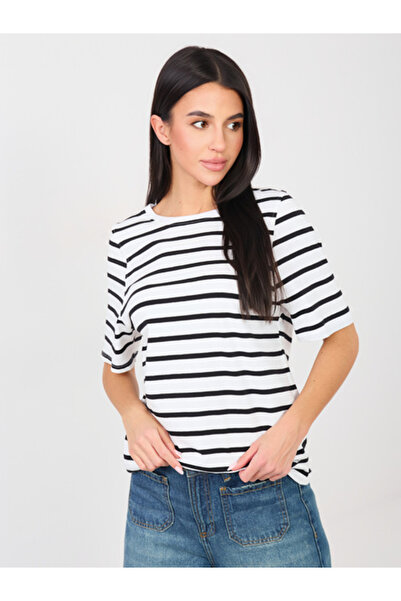 rue parıs Tricou Dama, RUE PARIS, Bumbac, Maneca scurta, Negru, model RV-TS-A...