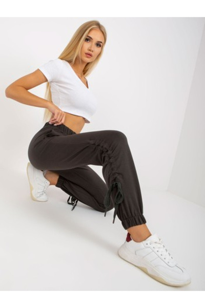 Relevance Pantaloni Trening Dama Mansete elastice, Guler inalt, RELEVANCE, Kh...
