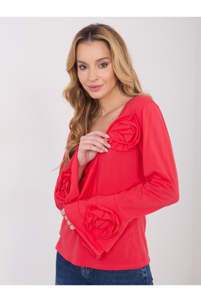 Italy Moda Bluza Dama Maneca lunga, Elegant, ITALY MODA, Coral de Petrecere M...