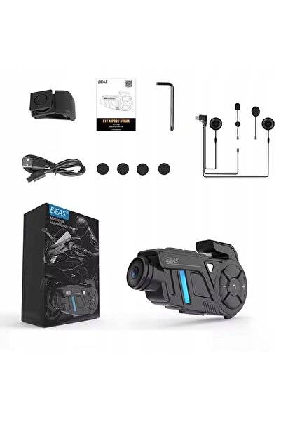 EJEAS Interfon motocicletă PREMIUM K1 pro MESH Bluetooth Wi-Fi + cameră 2K