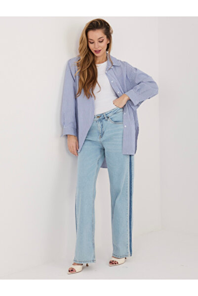Sublevel Women's Pants, Sublevel, Cotton, Light Blue, model D85084BL62589L222