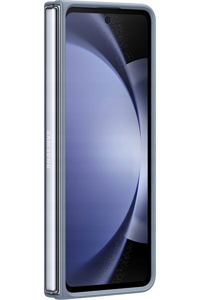 Samsung Husă din piele pentru Fold 5, albastră