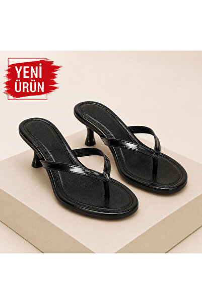 MOON CLOUD Cool Femi̇nen Flip-Flop Heeled Slippers with Thin Straps, Stylish ...