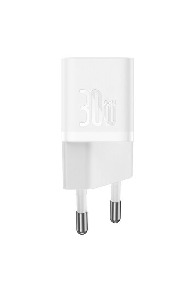 Baseus Gan5 Mini 30W Şarj Cihazı Beyaz (Ccgn070502)