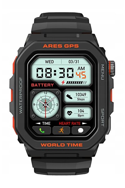 Zeblaze Smartwatch Ares GPS Lava Black suportă asistent vocal Alexa
