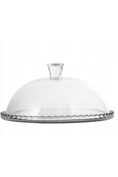 Borcam By Pasabahce Vas de copt cu picior și capac de sticlă pentru tort, 32 cm