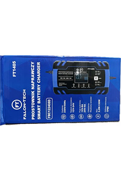 Falon Tech Încărcător de baterii cu funcție de reparare 12V-8A / 24V-4A