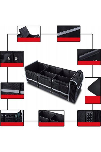 NO BRAND Organizator pliabil pentru portbagajul mașinii 85*35*26cm + GEANTĂ T...