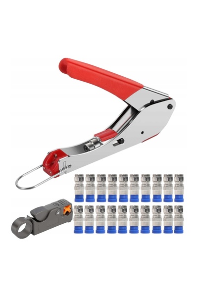 NO BRAND Clești de sertizare compresivi, set de 20 bucăți, F RG59/6