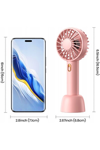 TOPK Ventilator USB Silențios mini ventilator de birou răcire K30 roz