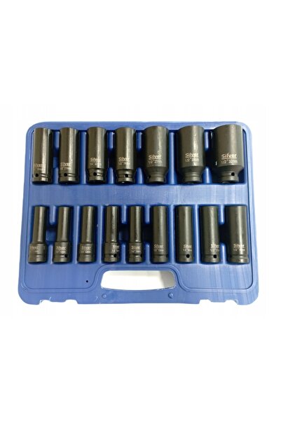 SilverTools Set de chei tubulare udare, cu antrenare de 1/2 inch, lungi, 10-3...