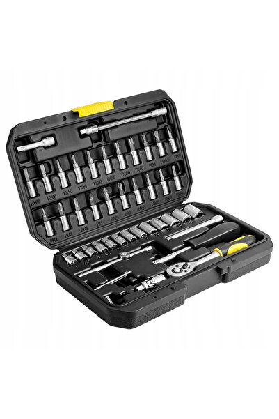 topex Set de chei tubulare 1/4, 46 piese. 38D640