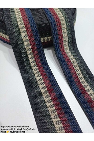 ALTAY AKSESUAR Dark Colored Embossed Rubber Decorative Strip