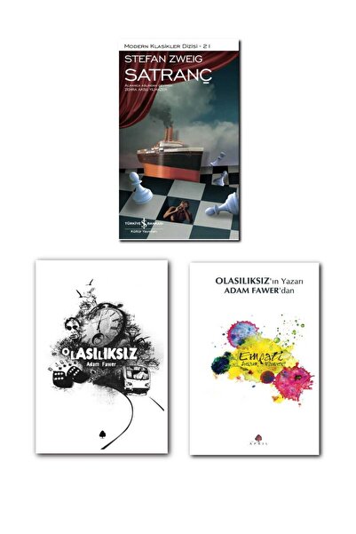TÜRKİYE İŞ BANKASI KÜLTÜR YAYINLARI 3 Kitap. Satranç + Olasılıksız + Empati.