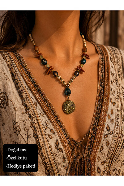 HER ŞEY NOTA www.herseynota.com Natural Stone Sea Breeze Necklace – Bohemian ...