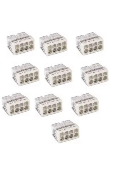 OEM Set 10 conectori doza Ultra-slim 8x2.5mm2 WAGO 2273-208-10