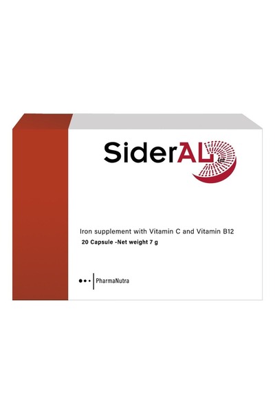 Sideral INT. IRON, VITAMIN C & VITAMIN B12 CAPSULES 20