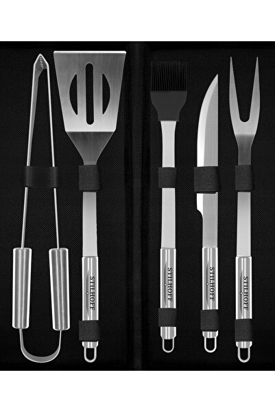 STILHOFF Set de accesorii pentru grătar, tacâmuri și ustensile, 6 piese, 5+va...