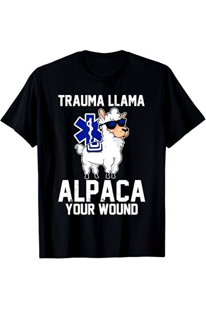 Ekim11 تي شيرت Trauma Alpaca Your Injury First Aid Paramedic Medical Rescuer ...