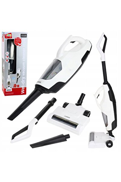 LeanToys Aspirator de jucărie pentru copii, vertical, portabil, 2 în 1, cu fu...