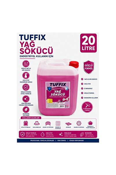 20 Litre Endüstriyel Yağ Sökücü - Güçlü Formül Sanayi Tipi Yağ ve Kir Temizleyici