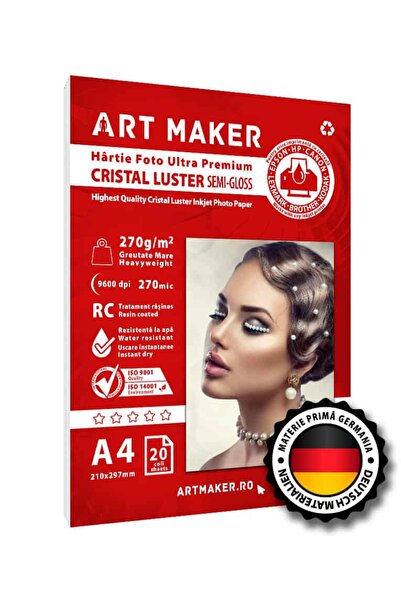 Art Maker Photo paper CRISTAL LUSTER, 270g/m2, rc, A4, 20 sheets