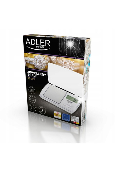 adler Cântar de bucătărie electronic de precizie 0,1g 0,5kg LCD alb