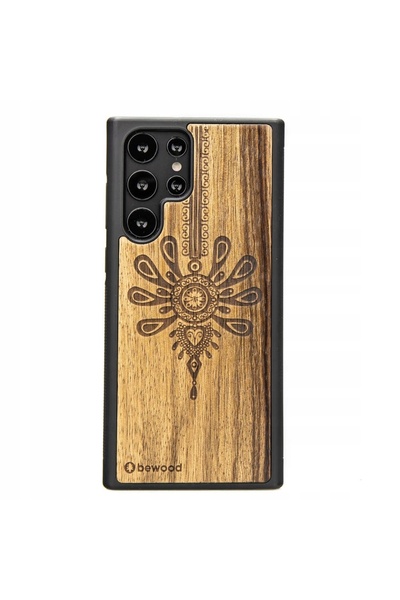 BewooDesign Husă din lemn pentru Samsung Galaxy S22 Ultra PARZENICA LIMBA