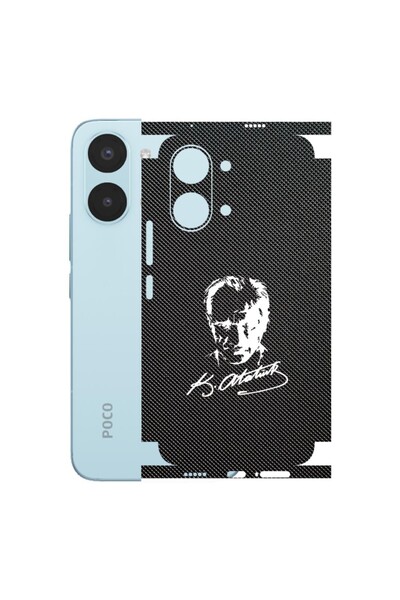 Kapps Poco X8 Pro Max ile Uyumlu Bumper Serisi Premium Kaplama 360 Atatürk İm...