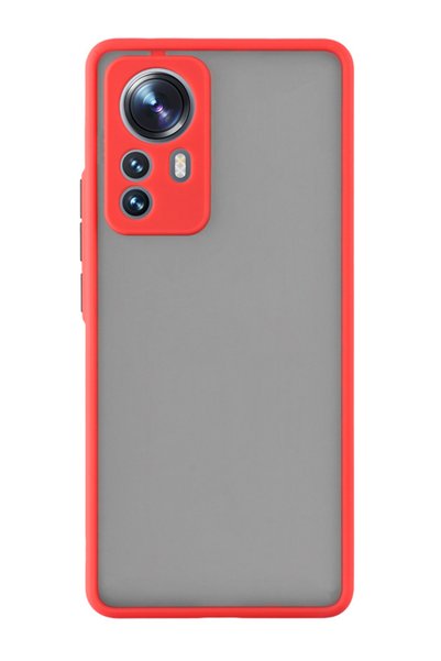 POWERTECH Θήκη Color Button MOB-1873 για Xiaomi 12/12X, κόκκινη