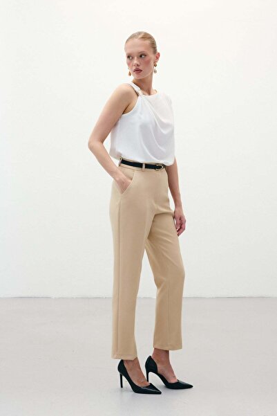 Sateen -KEMERLİ PANTOLON