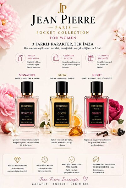 JEAN PIERRE POCKET COLLECTION FOR WOMEN (3*30 ML )