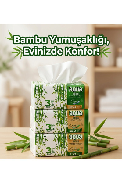 Aqua bambulu pratik mendil
