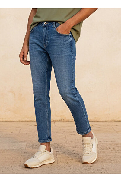 DNM Men Slim Fit Mid-Rise Jeans
