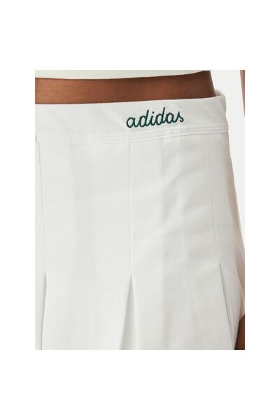 adidas Fustă plisată de damă JZ0193 Albă