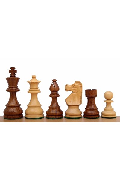 Sunrise Chess & Games Staunton Acacia/Boxwood 3.5" French Chess Pieces.