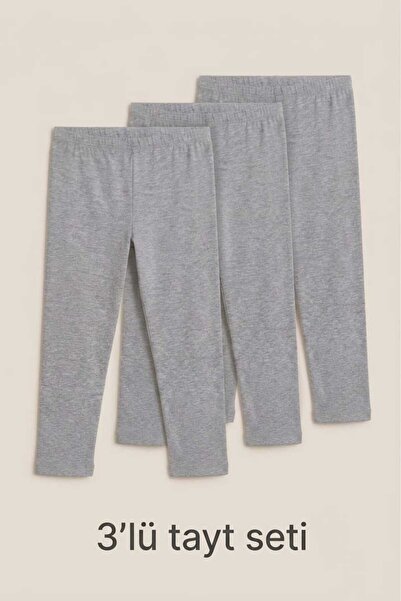 Brashop Women's 3-Piece Gray Plus Size High Waist Cotton Lycra Gathering Long...