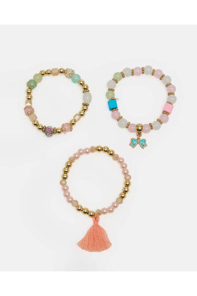 REDTAG Girls Assorted Bracelet Set (Pack Of 3)